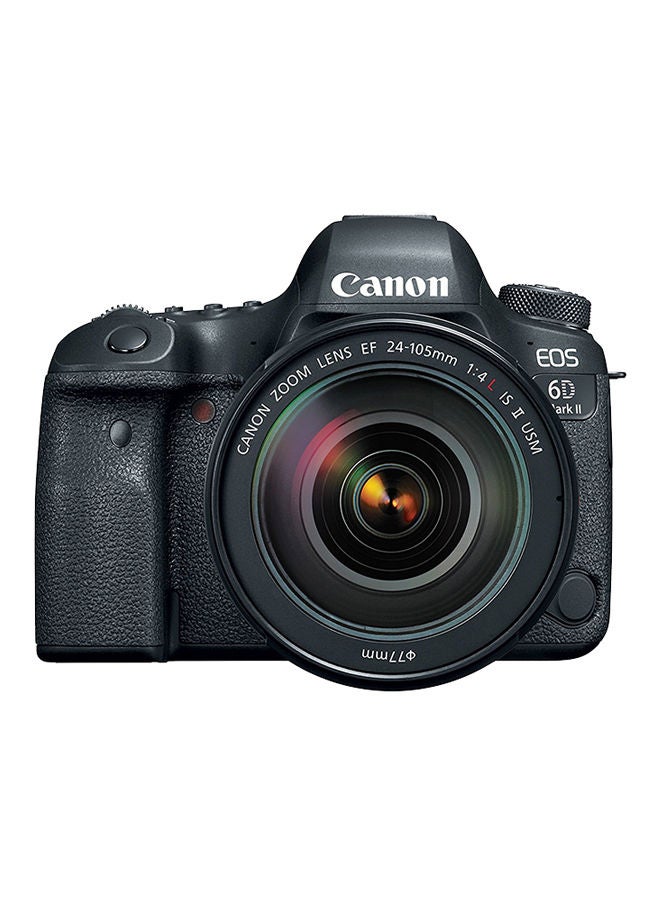 EOS 6D Mark II DSLR Camera، With EF 24-105mm F/3.5-5.6 IS STM Lens، Full-Frame Camera، Wi-Fi، NFC، Bluetooth، GPS، Vari-Angle Touch Screen LCD، Great for Portrait، Landscapes & Travel