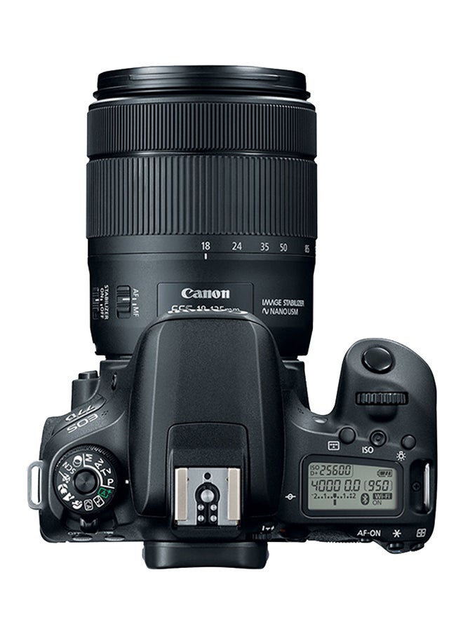 EOS 77D DSLR With EF-S 18-135mm f/3.5-5.6 IS USM Lens 24.2MP,LCD Touchscreen, Built-In Wi-Fi, NFC And Bluetooth