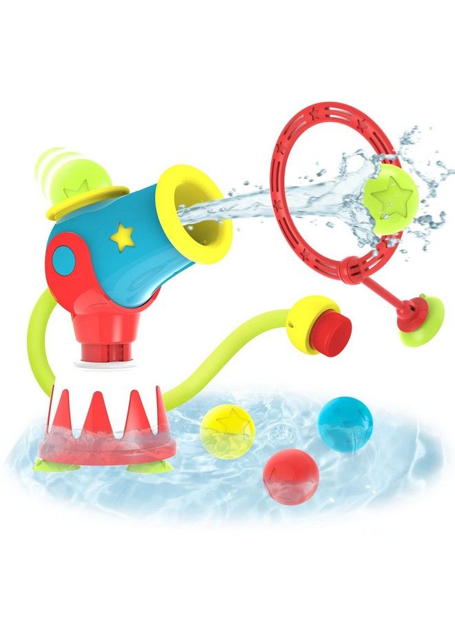Toddler Bath Toys For Kids Age 48 Ball Blaster Water Cannon & Target Set Fun Shooting Game For Bath Time Shoot Up To 5 Balls! Boys & Girls Can Learn Motor Skills For Bathtubs Or Pools