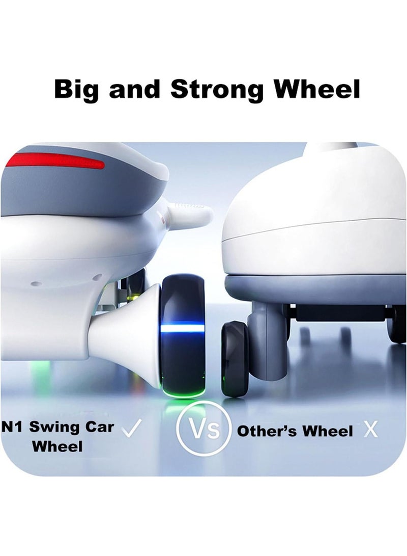 Kids Twist Swing Car with Double Bearing Lighting Wheel Ultra Strong Heavy Duty Ride On Scooter