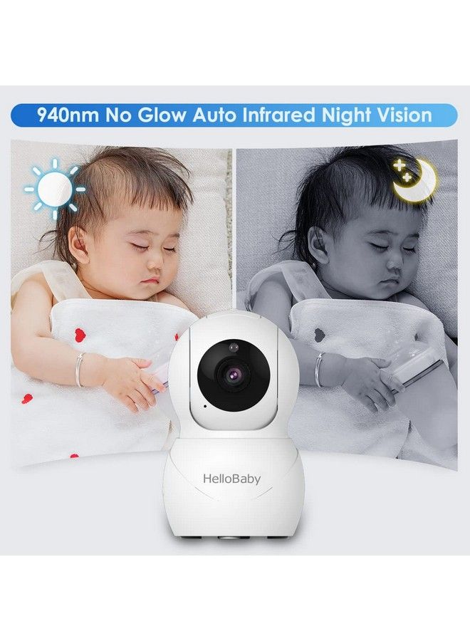 Monitor With Camera And Audio Ips Screen Lcd Display Video Baby Monitor No Wifi Infrared Night Vision Temprature Lullaby Two Way Audio And Vox Mode (Hb66)