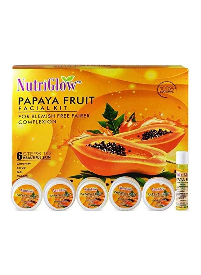 Papaya Fruit Facial Kit With Compact And Green Apple Toner Clear 5.1181X9.4488X7.874inch