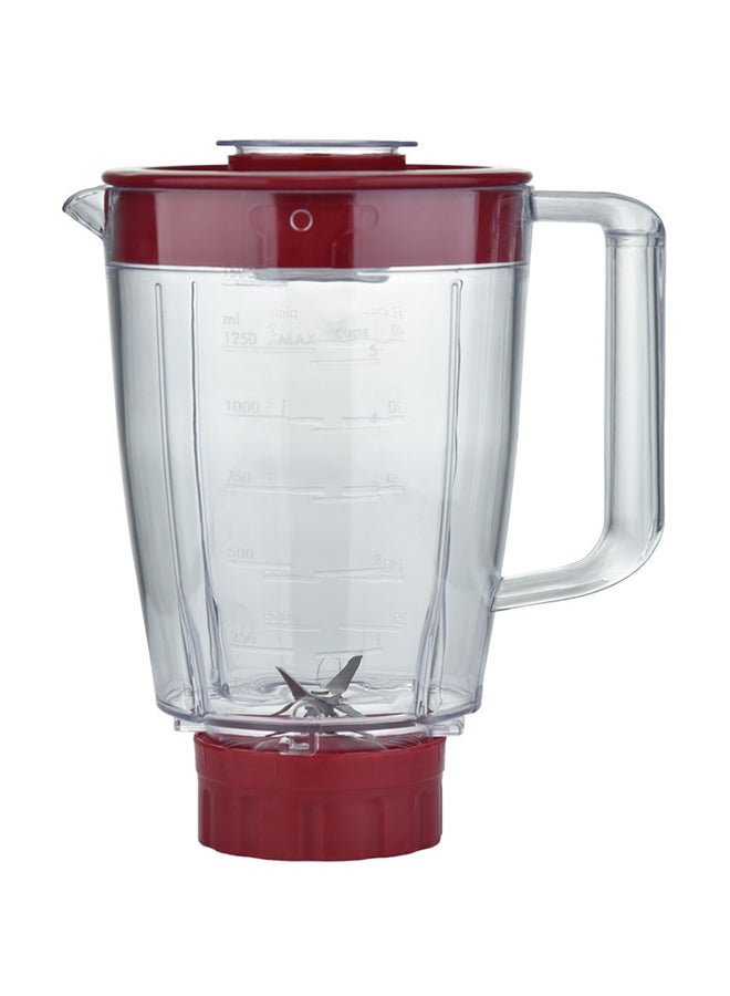 2 In 1 Blender With 2 Speed Setting And Pulse - Spice Grinding, Smoothie Making And Juicing 350-650 Watts | Unbreakable Blender Jars With Stainless Steel Blades | Safety Lock System 1.25 L 650 W SB-144N Red