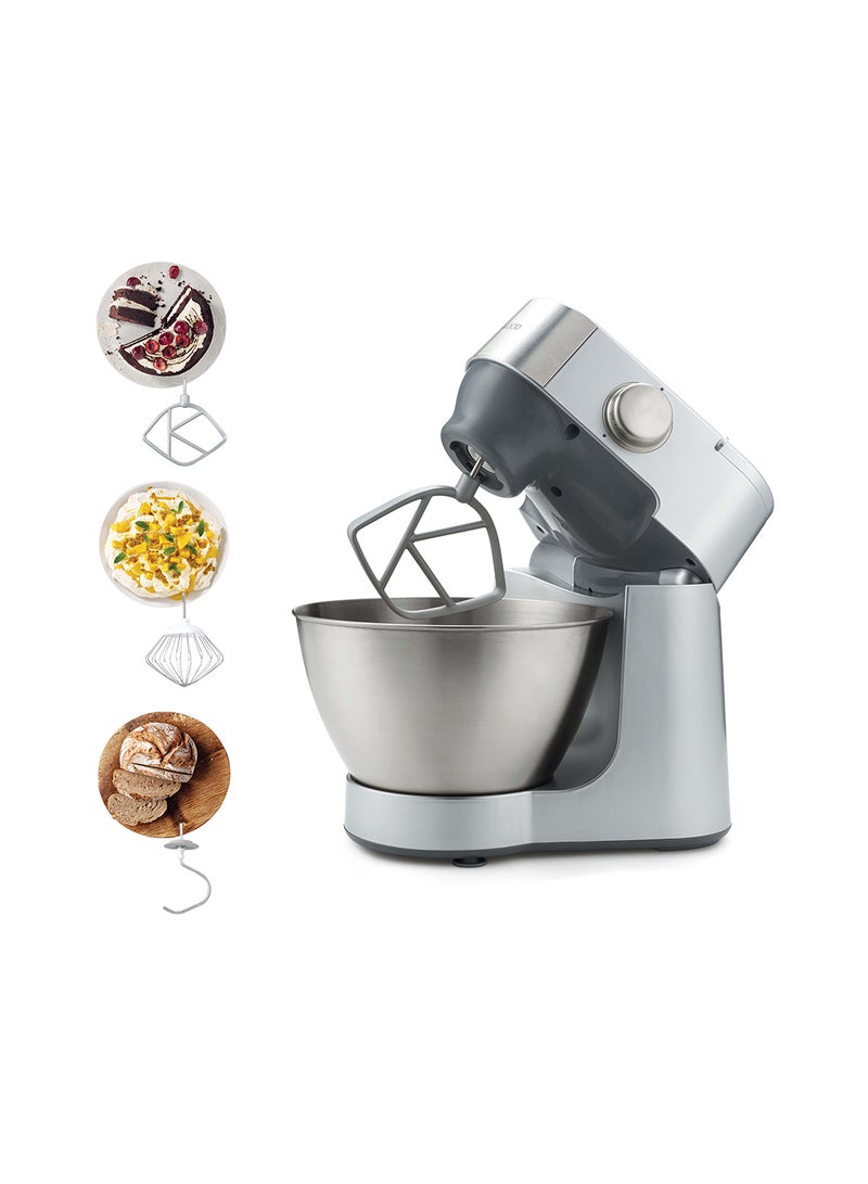 Kenwood Stand Mixer Kitchen Machine Prospero  With  Stainless Steel Bowl, K-Beater, Whisk, Dough Hook 4.3 L 900.0 W KM240SI Silver/Grey