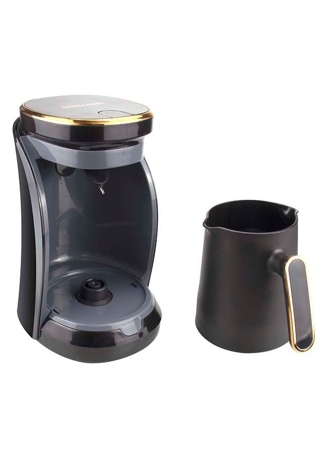 Turkish Coffee Maker Up To 4 Cups Turkish Coffee Machine For Slowly Brewed Delicious Turkish Coffee/Light & Sound Indicator/Overheat Protection 500 W STCM-4962 Gold/Black