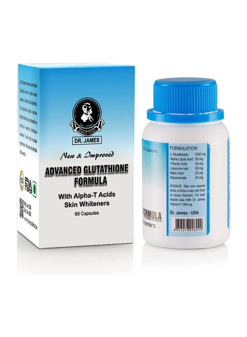 Dr. James Advanced Glutathione Skin Whitening Formula, 1000mg