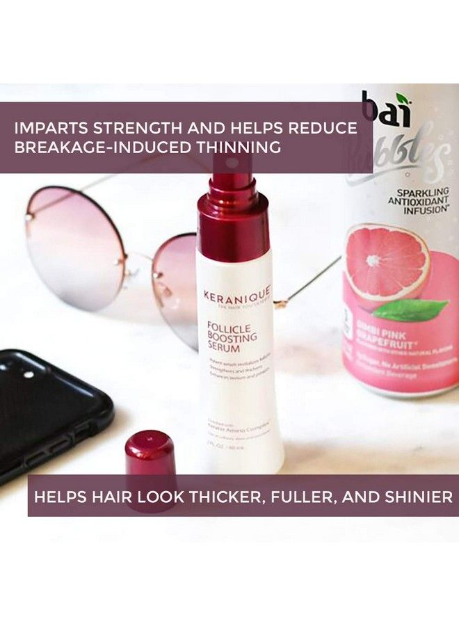 Follicle Boosting Serum For All Hair Types Enriched With Keratin Amino Complex Paraben/Sulfates Free 2 Pack (2 Fl Oz Each)