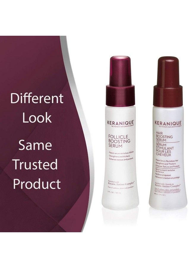 Follicle Boosting Serum For All Hair Types Enriched With Keratin Amino Complex Paraben/Sulfates Free 2 Pack (2 Fl Oz Each)