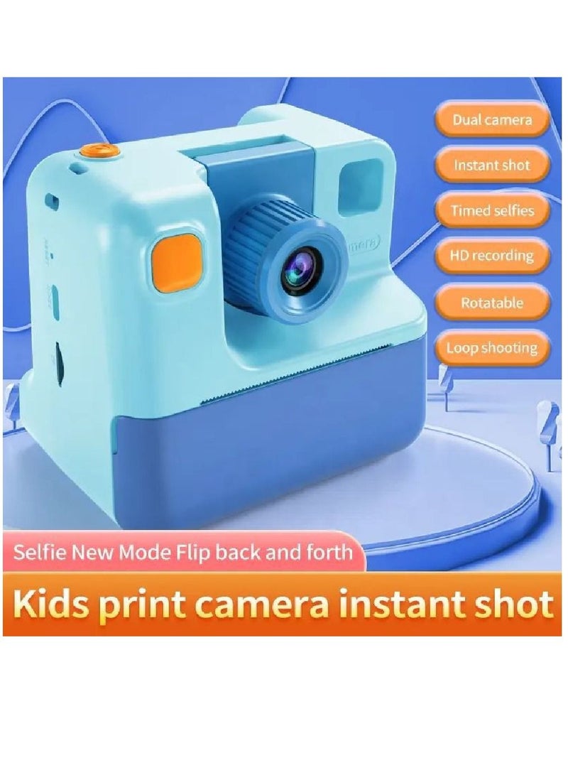 Kids Camera Instant Print Camera with TF Card Print Paper 26MP 1080P Camera 2.0