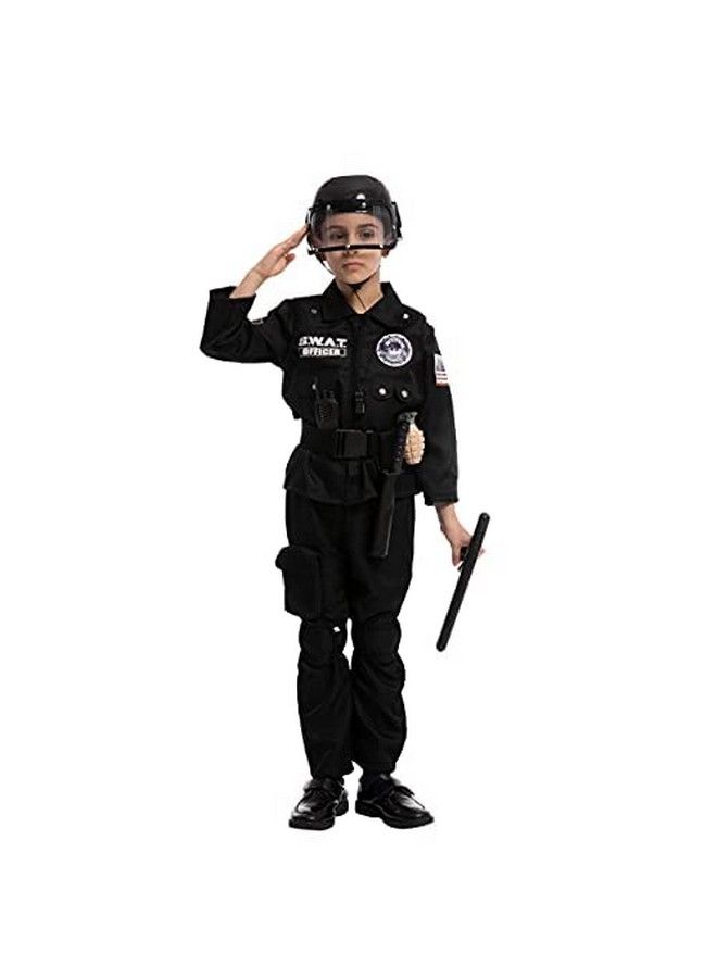 Halloween Swat Officer Costume Pretend For Kids (Small (57Yr))