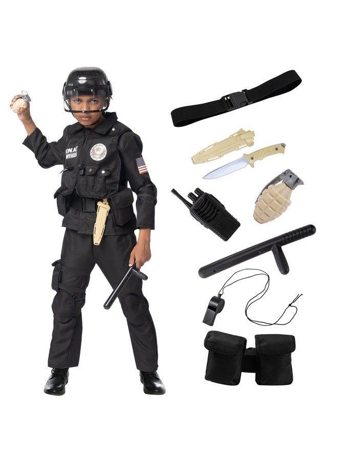 Halloween Swat Officer Costume Pretend For Kids (Small (57Yr))