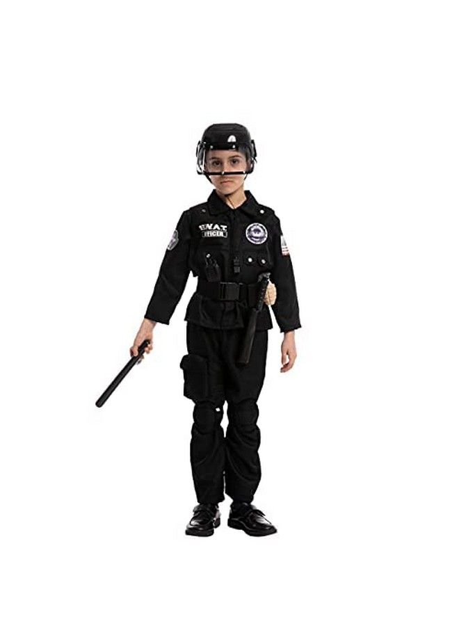 Halloween Swat Officer Costume Pretend For Kids (Small (57Yr))