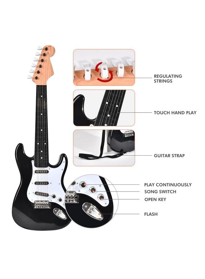 26 Inch Guitar Toy For Kidsportable Electronic Guitar Musical Instrument Toy Birthday Gifts For Beginner Children Toddler Boys Girls