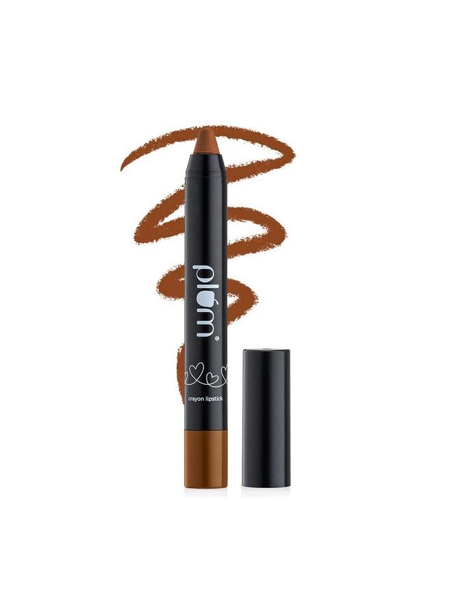 Twist & Go Matte Lipstick ; Ceramides + Hyaluronic Acid ; Airbrushed Finish ; Long Lasting ; 100% Vegan & Crueltyfree ; Double Truffle 129 (Warm Brown)