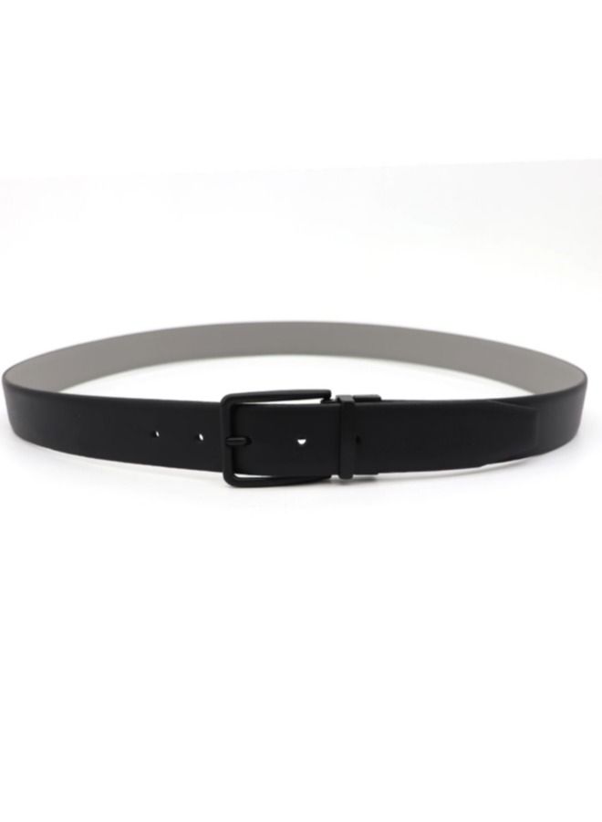Gai Mattiolo Men’s Double-Face Calf Leather Belt – Reversible – 35mm Wide Italian Made Belt