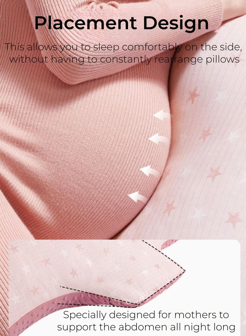 Pregnancy Pillows, U Shaped Full Body Maternity Pillow with Removable Cover, All in 1 Pregnancy Pillows for Sleeping Relaxing and Nursing