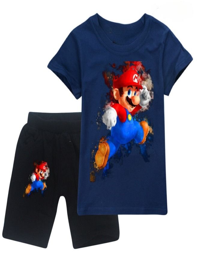 Super Mario Sets Printed T-shirt and Short For Kids