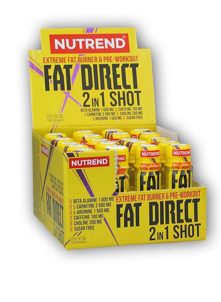 Fat Direct 2 In 1 Shot 20 x 60 ml Orange
