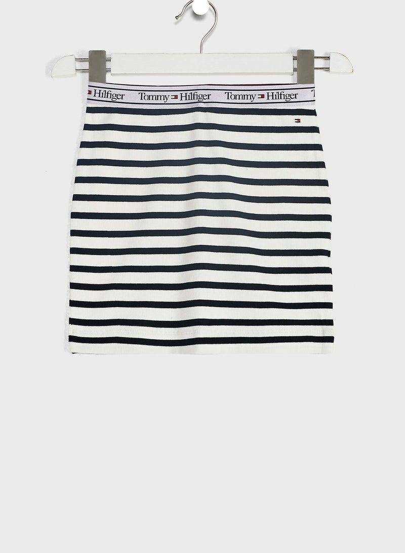 Youth Striped Skirt