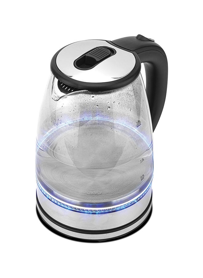 1.8 Liter Cordless Glass Body Electric Kettle With LED Glow Indicator CK5138 Clear