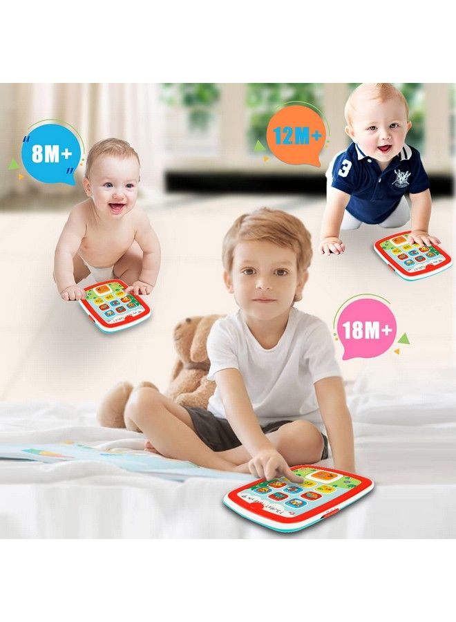 Baby Tablets Toys Gifts For 1 + Year Old Toddlers Learning Tablet Educational Musical Toys Electronic Learning Pad Toys For 1 2 Year Old Abc 123 Sounds Lights Smart Tablet For Toddlers