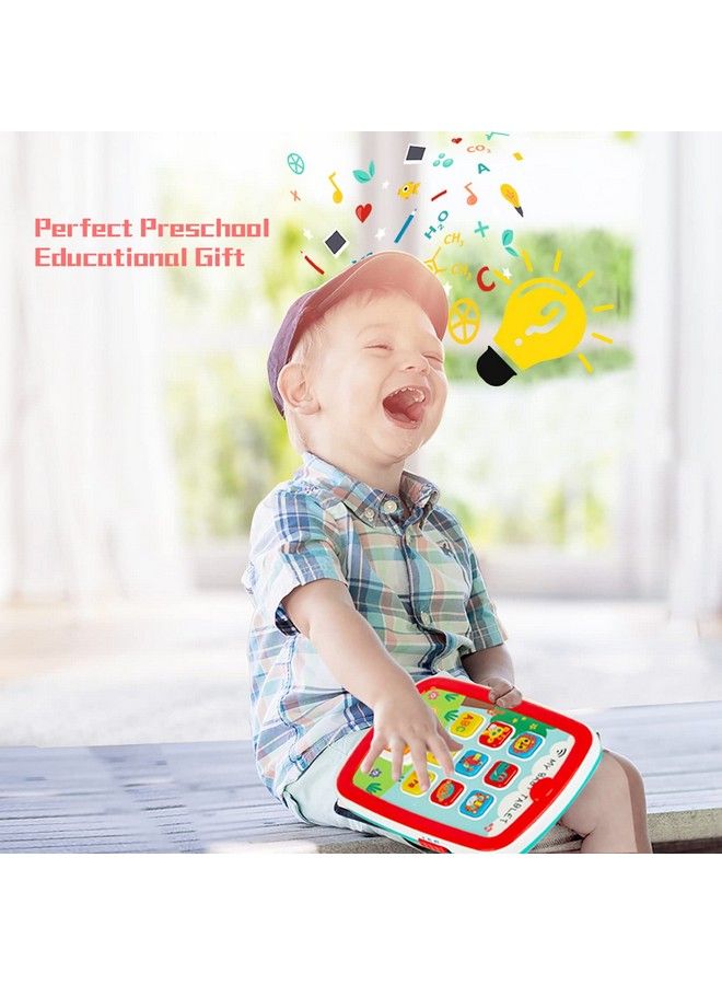 Baby Tablets Toys Gifts For 1 + Year Old Toddlers Learning Tablet Educational Musical Toys Electronic Learning Pad Toys For 1 2 Year Old Abc 123 Sounds Lights Smart Tablet For Toddlers