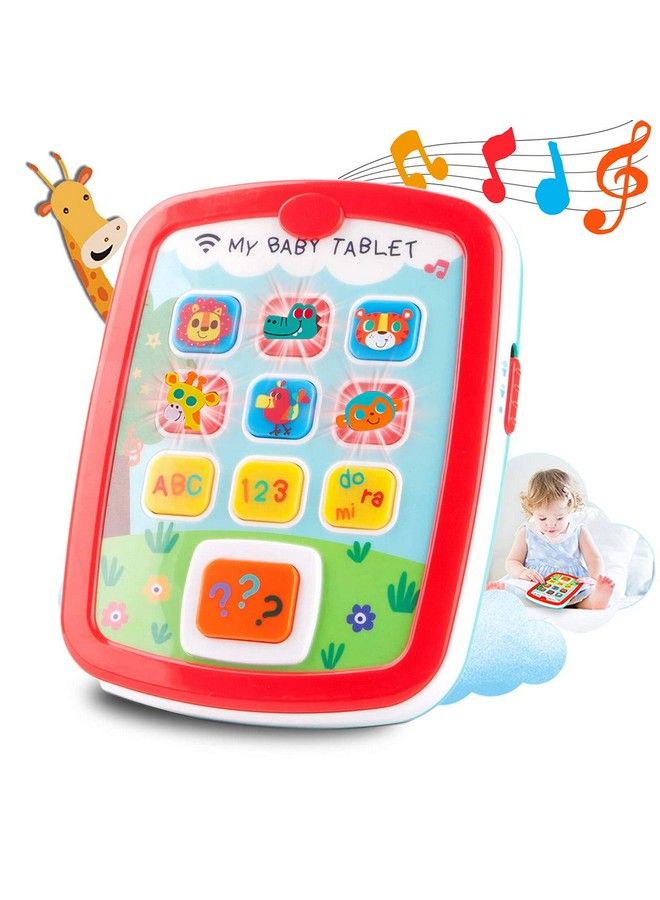 Baby Tablets Toys Gifts For 1 + Year Old Toddlers Learning Tablet Educational Musical Toys Electronic Learning Pad Toys For 1 2 Year Old Abc 123 Sounds Lights Smart Tablet For Toddlers