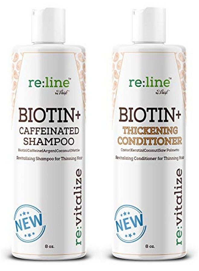 Biotin Dht Blocker Shampoo And Conditioner For Hair Growth Men Women Hair Loss Treatment Caffeine Shampoo With Biotin For Hair Growth Volume Shampoo Conditioner For Fine Hair Thickening Shampoo