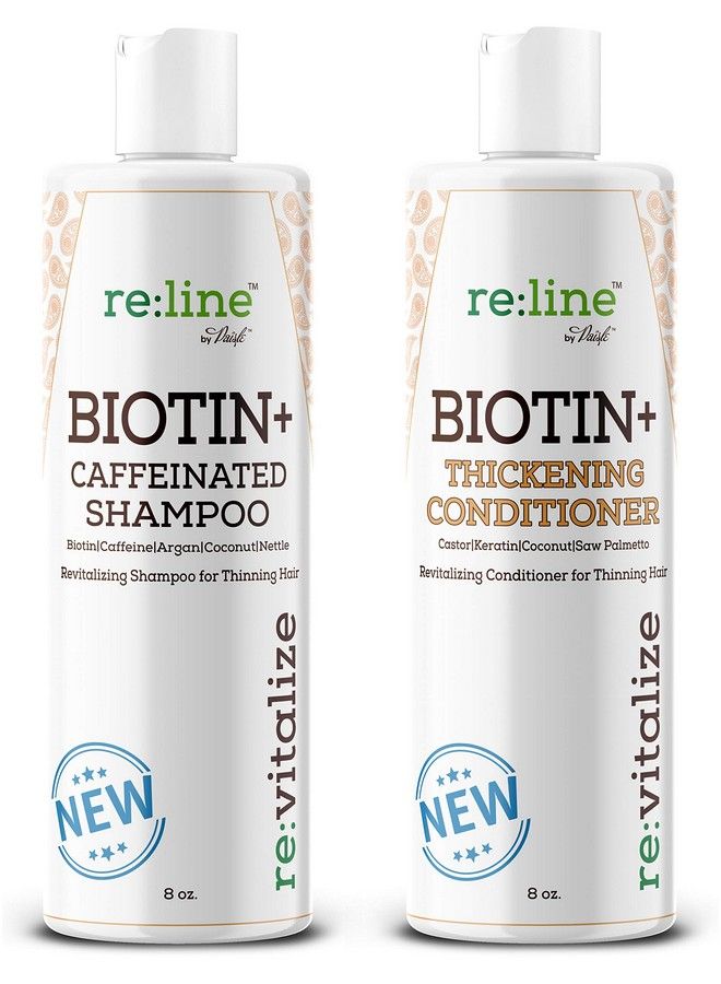 Biotin Dht Blocker Shampoo And Conditioner For Hair Growth Men Women Hair Loss Treatment Caffeine Shampoo With Biotin For Hair Growth Volume Shampoo Conditioner For Fine Hair Thickening Shampoo