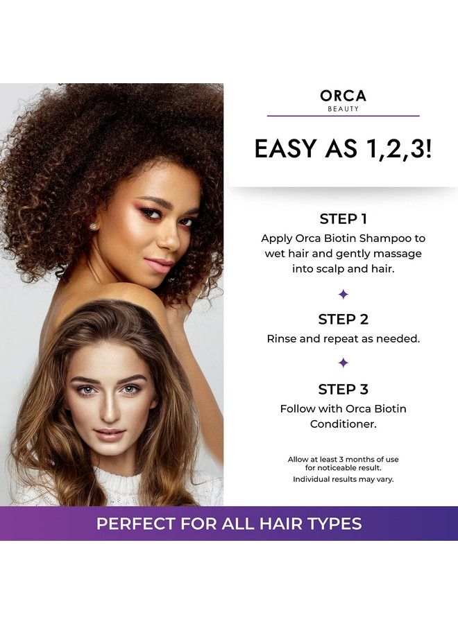 Biotin Shampoo And Conditioner Shampoo For Thinning Hair And Hair Loss Routine Shampoo And Conditioner For Women Hair Loss Hair Thickening Shampoo   Biotin Shampoo And Conditioner For Hair Growth