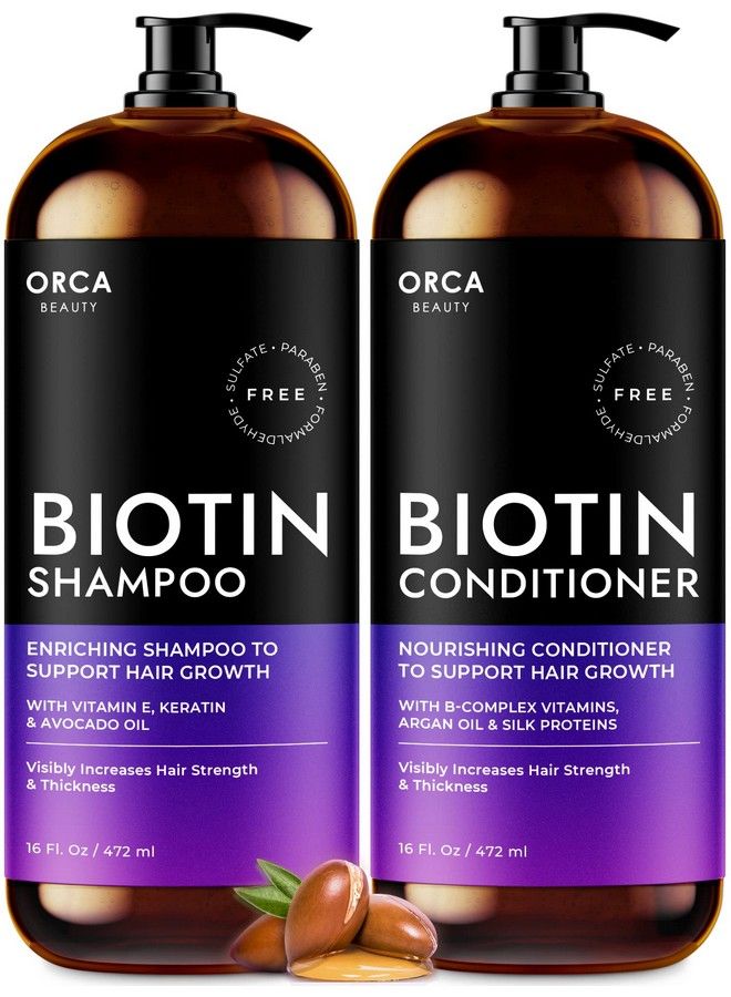 Biotin Shampoo And Conditioner Shampoo For Thinning Hair And Hair Loss Routine Shampoo And Conditioner For Women Hair Loss Hair Thickening Shampoo   Biotin Shampoo And Conditioner For Hair Growth