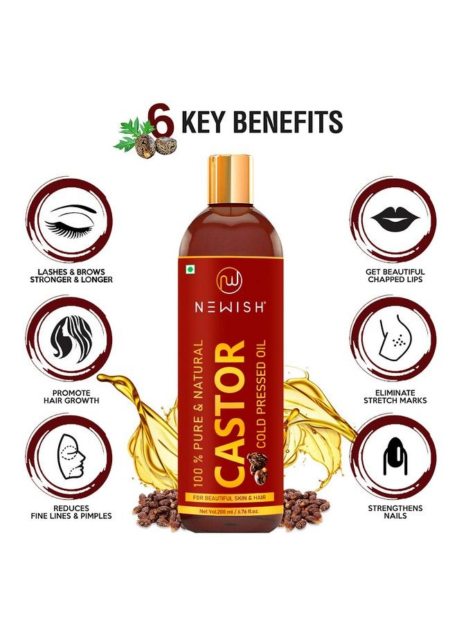 Red Onion Black Seed Oil & Organic Cold Pressed Castor Oil For Hair Growth And Skin Care Women & Men