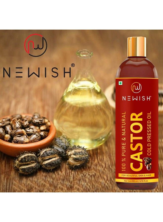 Red Onion Black Seed Oil & Organic Cold Pressed Castor Oil For Hair Growth And Skin Care Women & Men