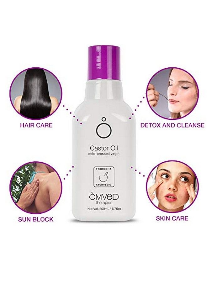 Organic Castor Virgin Oil Cold Pressed 200 Ml