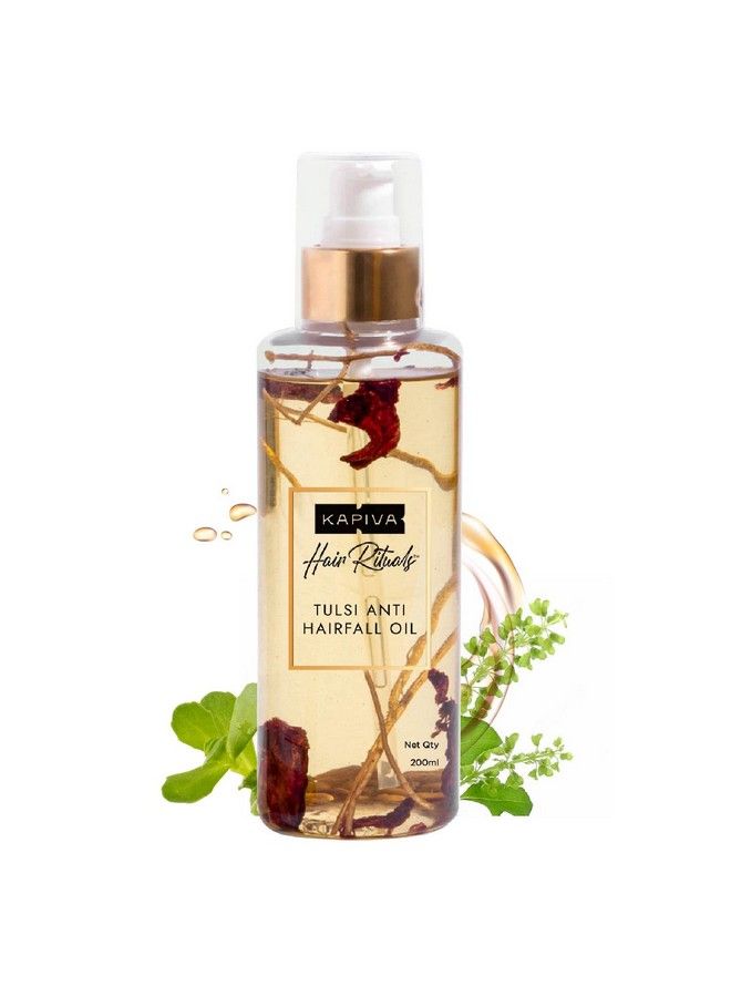 Tulsi Antihair Fall Oil (200 Ml) ; Visible Results In 2 Months ; 100% Ayurvedic With Tulsibased Actives