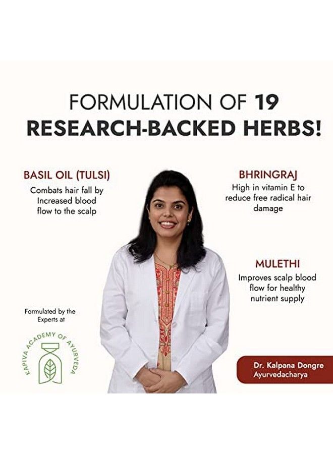 Tulsi Antihair Fall Oil (200 Ml) ; Visible Results In 2 Months ; 100% Ayurvedic With Tulsibased Actives