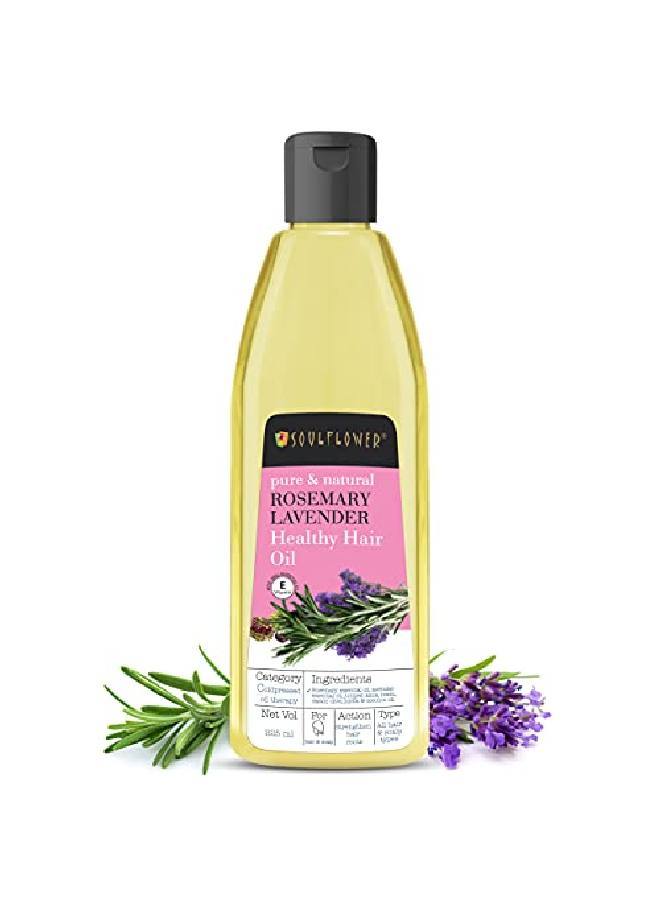 Rosemary Lavender Oil For Healthy Hair Scalp Hair Roots 100% Pure Natural Undiluted Coldpressed Oil 225Ml