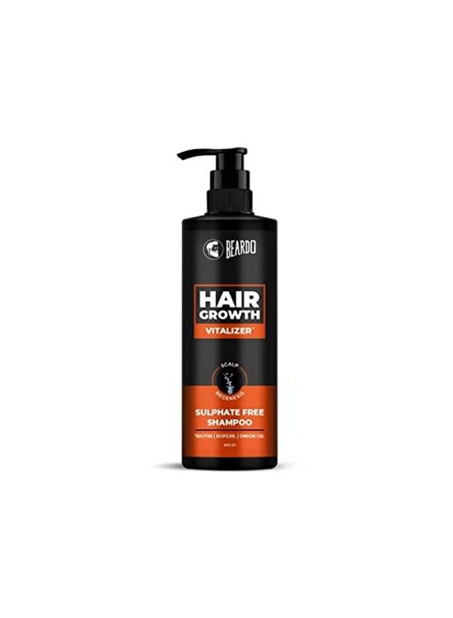 Hair Growth Vitalizer Shampoo For Men, 200 Ml ; With Biotin, Kopexil ; Promotes Hair Growth ; Reduces Hair Fall Control ; Sulphate And Paraben Free Shampoo ; Hair Fall Control Shampoo For Men