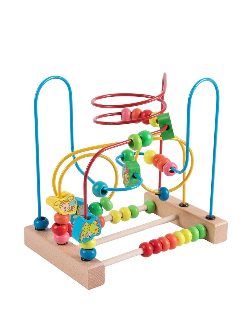 Factory Price Wooden Bead Maze Toys For Kids, Abacus Teaching Toys, Activity Montessori Kids Learning And Educational Toys