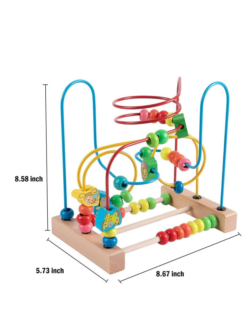 Factory Price Wooden Bead Maze Toys For Kids, Abacus Teaching Toys, Activity Montessori Kids Learning And Educational Toys