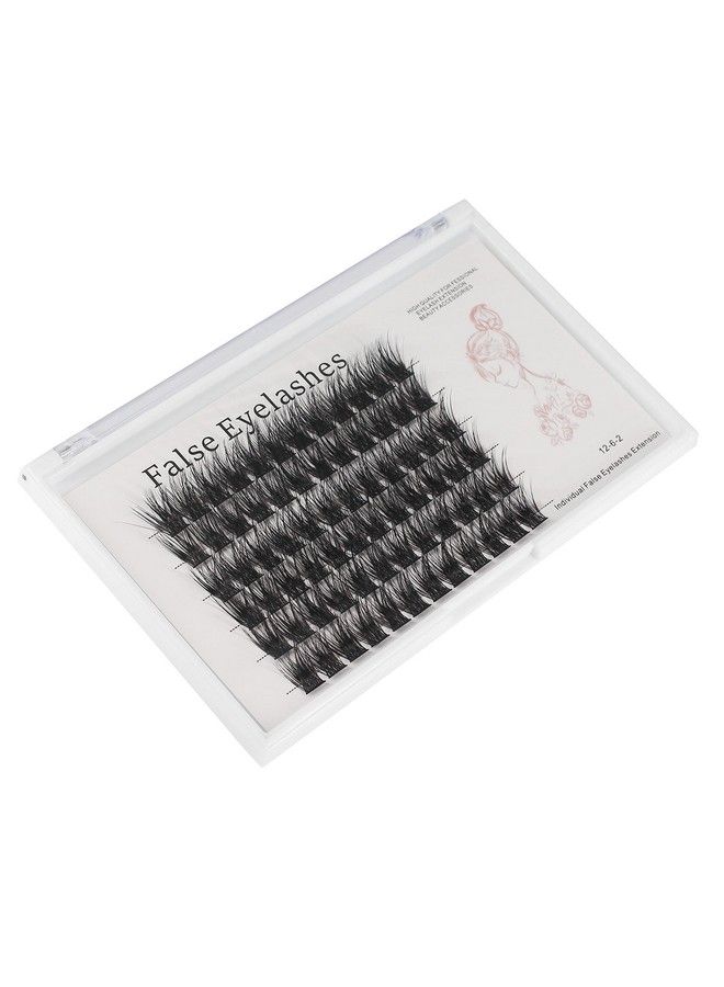 72Pcs Wide Cluster 3D Effect Glue Bonded Mink Super Cluster Eyelash Home Eyelash Extension Eyelashes D Curl Individual Lashes Makeup (20Mm)