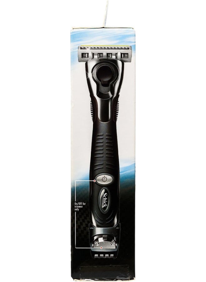 Quattro Titanium Freestyle 4 Blade Hair Trimmer Kit For Men - 1 Razor