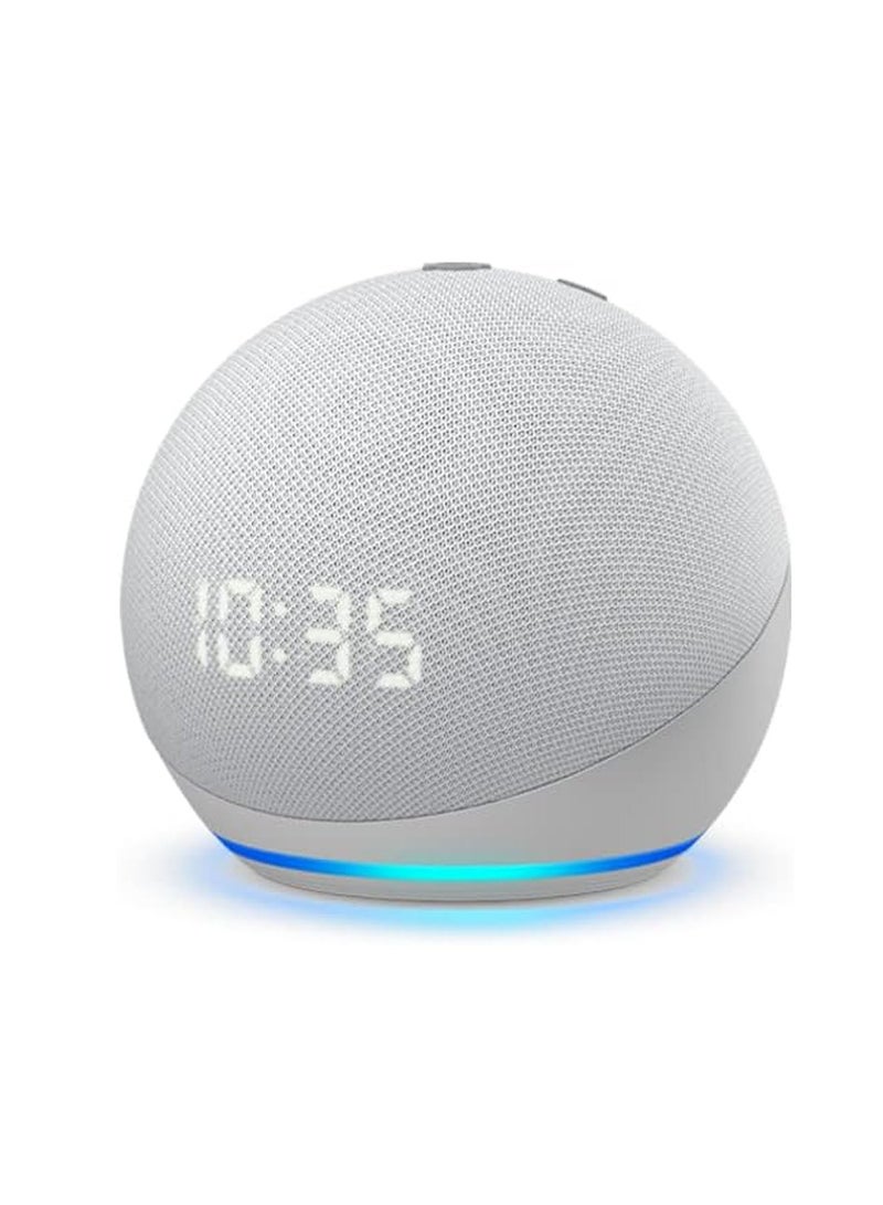 Dot 4th Gen Smart Speaker with Clock Supports Arabic Language