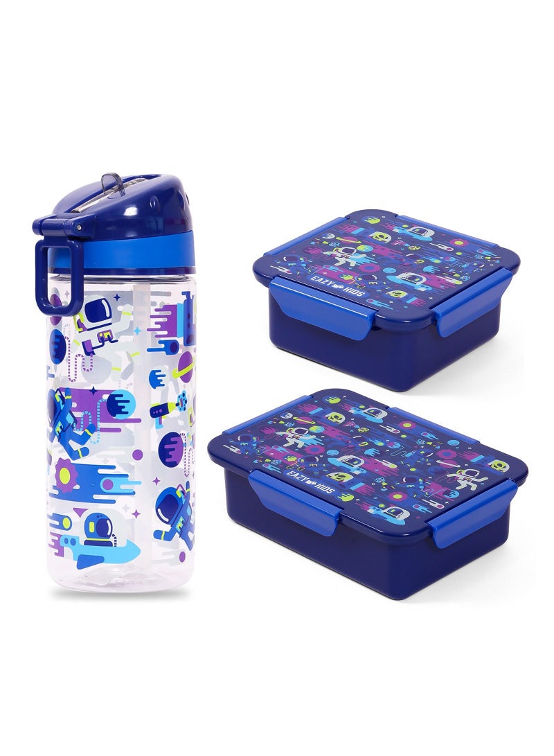 Eazy Kids Back to School Combo Set of 6 Space-Blue