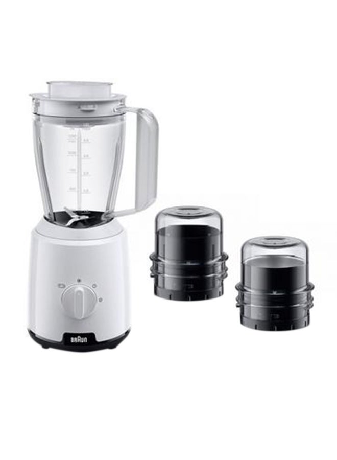 3-In-1 Blender With 2 Mills 1.5 L 600 W JB1023-WH White