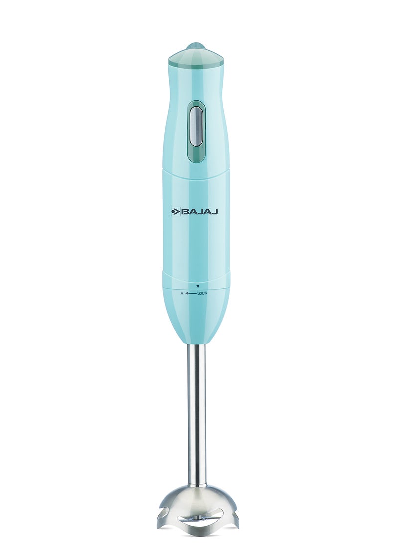 Hand Blender and Chopper Bowl with 300W Silent DC Motor, Stainless Steel Blade | Efficient for Blending, Mixing, Whipping, Chopping | Low Noise, Ideal for Smoothies, Soups, Purees HB 22 Blue