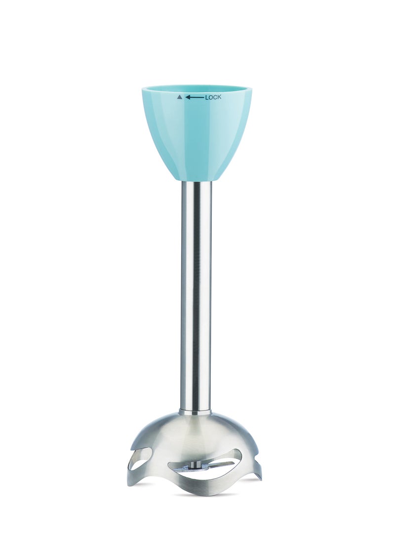 Hand Blender and Chopper Bowl with 300W Silent DC Motor, Stainless Steel Blade | Efficient for Blending, Mixing, Whipping, Chopping | Low Noise, Ideal for Smoothies, Soups, Purees HB 22 Blue