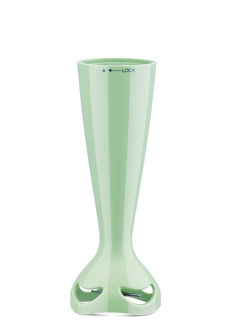 300W Hand Blender with Fixed Multipurpose Blade for Hassle-Free Blending, Detachable ABS Stem, Ergonomic Push Button, Penta Flow Breaker System | Efficient & Durable Design HB 20 Green