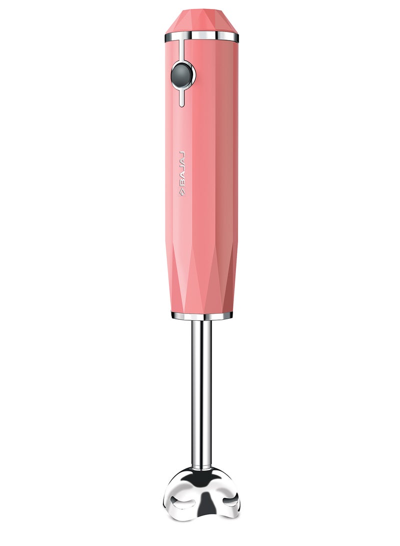 300W Hand Blender with Powerful DC Motor & Multi-Function Blade | Perfect for Tough Fruits, Vegetables, Smoothies, Soups, Purees, Whipping | Pentaflow Breaker System, Durable Design Juvel Pink