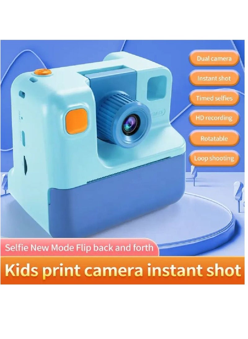 Kids Camera Instant Print Camera with TF Card Print Paper 26MP 1080P Camera 2.0